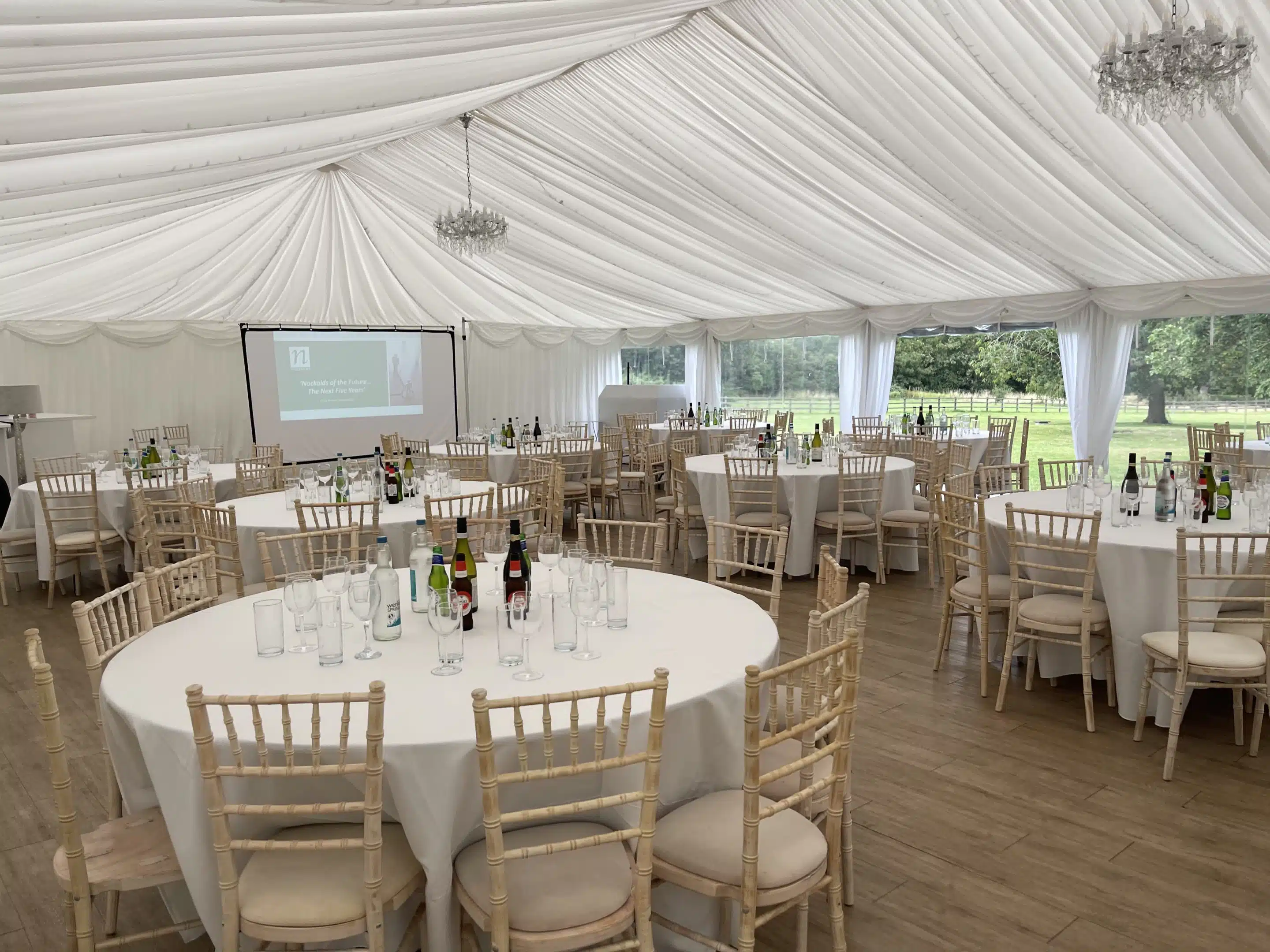 Corporate events and parties at That Amazing Place in Old Harlow, Essex. Our marquee is available for hire for dinners, dances and presentations.