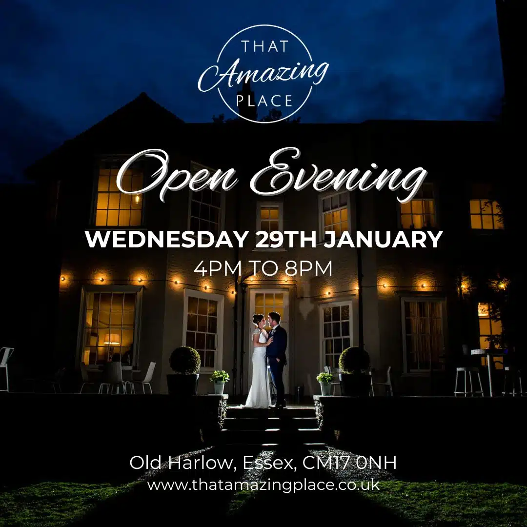 Wedding Venue Open Evening at Exclusive Use Essex Venue 